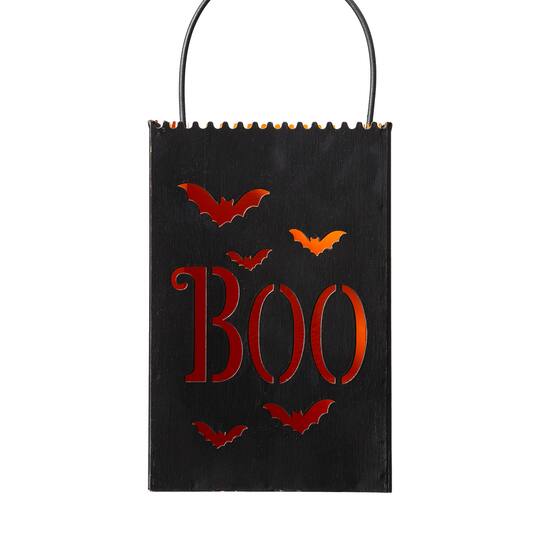 Glitzhome® Halloween Trick or Treat Metal Bucket Set